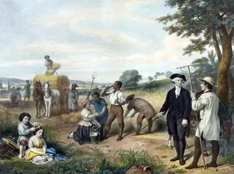 Life of George Washington - The Farmer, pub. 1853